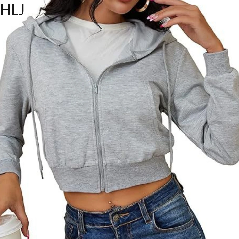 Hlj & gg moda y2k carta impressão denim shorts conjuntos de duas peças feminino com capuz manga longa colheita topo e shorts roupa feminina streetwear