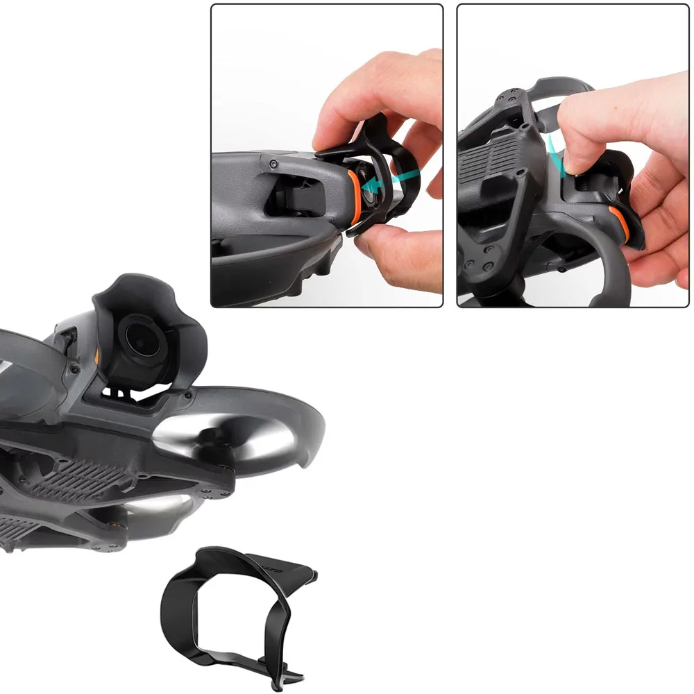 

Lens Sunshade Cover for DJI AVATA 2 Lens Hood Gimbal Protection Anti-Glare Accessories Plastic Black