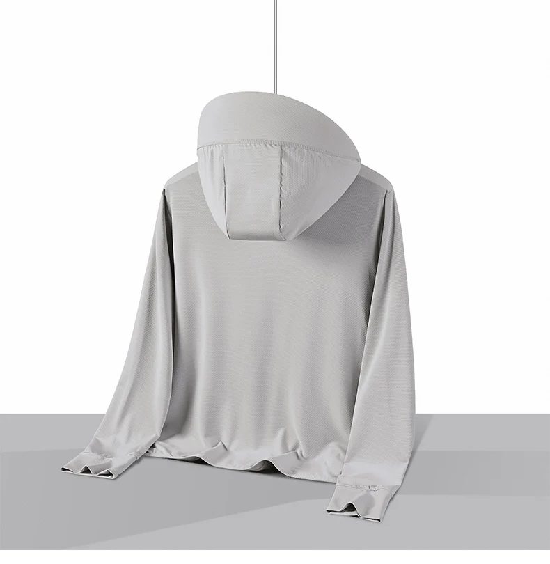  Sommer Dünne Paar Sport Freizeit Sonnenschutz Kleidung Komfortable Hohe Qualität Eis Seide Atmungsaktive Outdoor UV Schutz Mantel – Detail 12