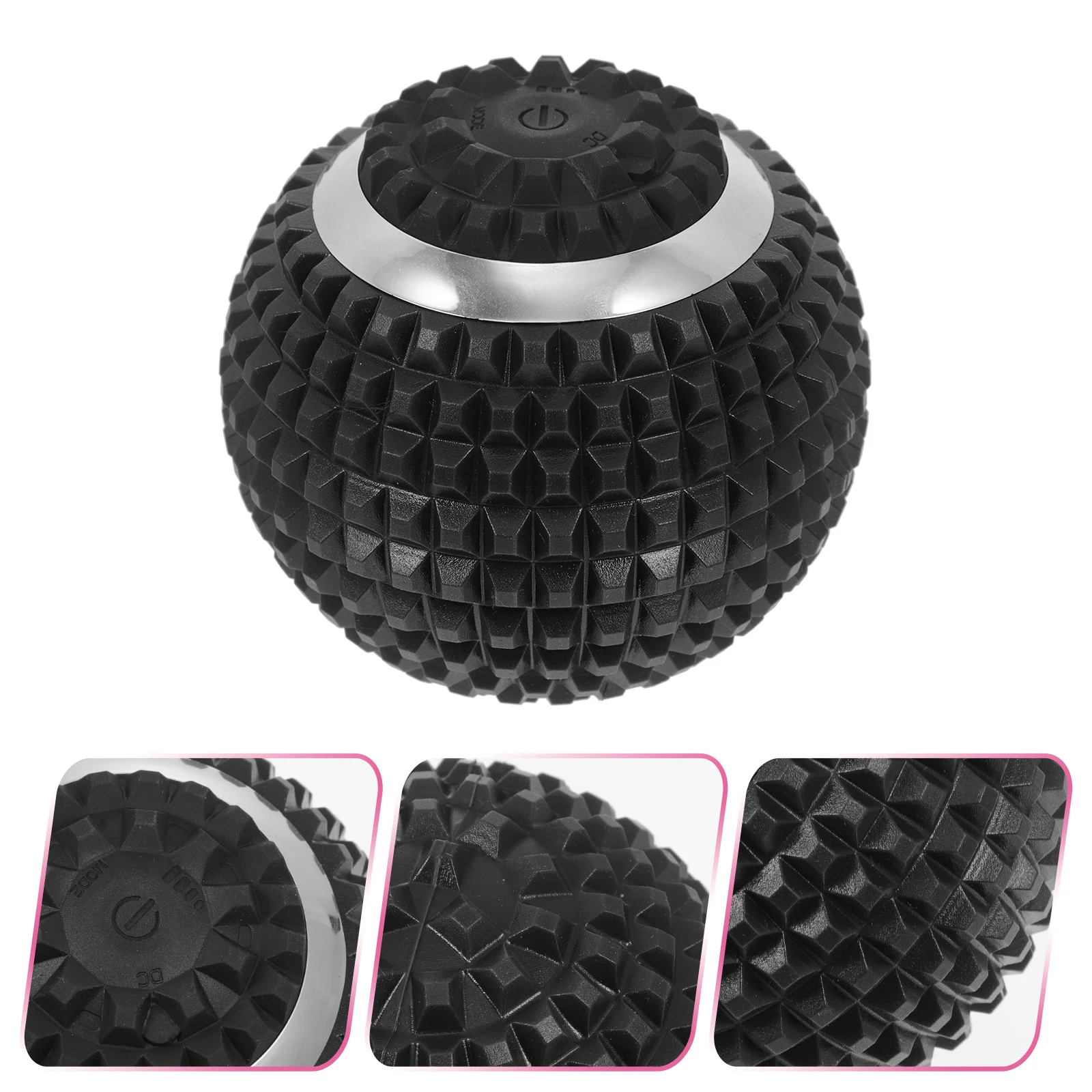

Electric Massage Ball Foot Hand Muscle Relaxation 4 Modes Usb Powered Durable Abs Material Travel Camping Black