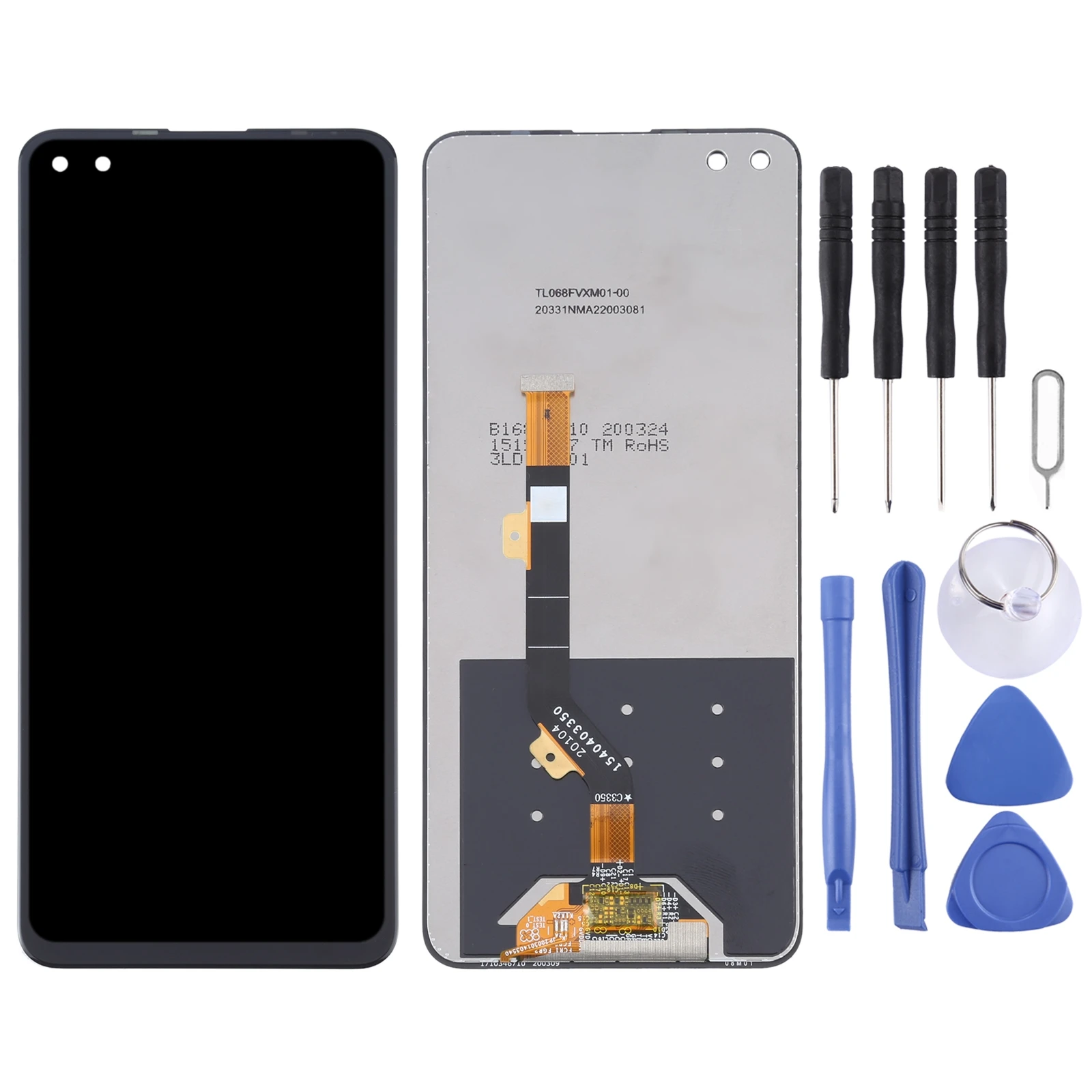 6.85-inch TFT LCD Screen For Infinix Zero 8 X687 / Zero 8i X687B Phone Display Touch Screen Full Assembly Replacement Part