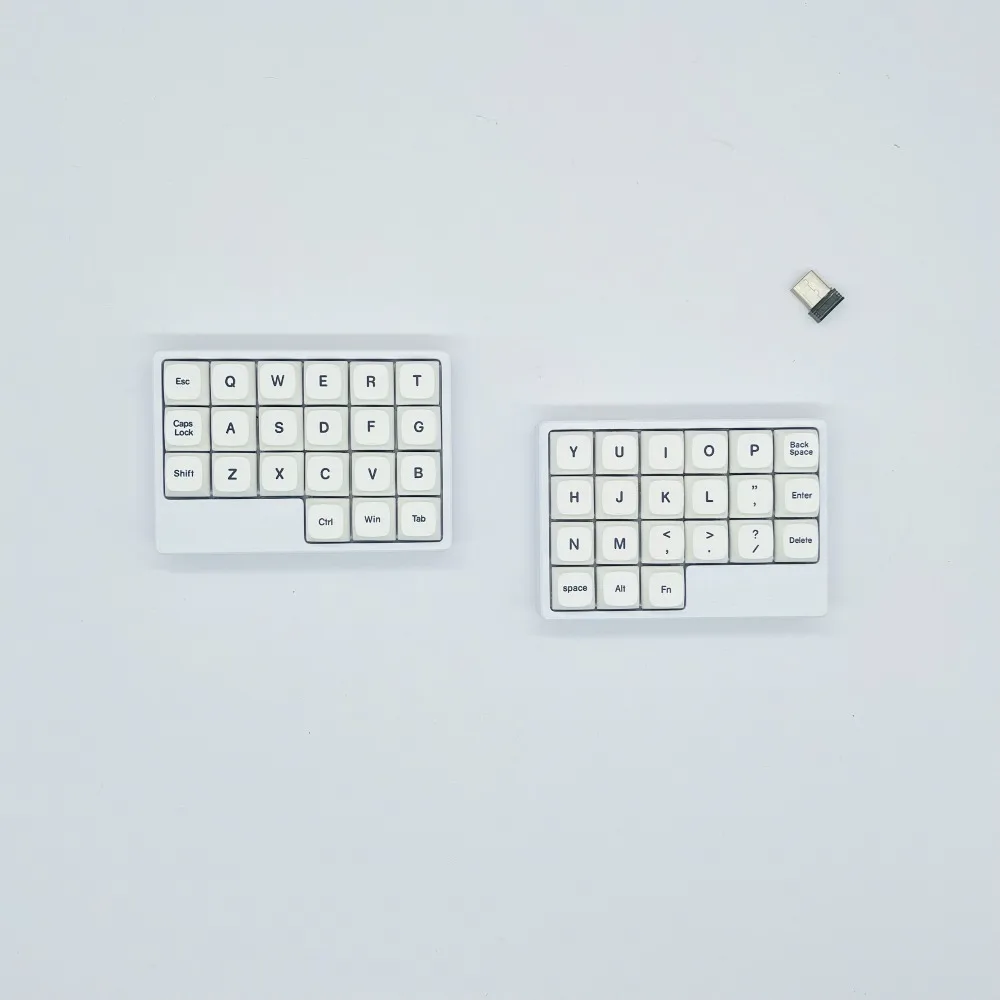 WPLANK VIAL Split Mechanical Keyboard 2.4G Wireless Hot Swap Programmable Ergonomic Customized Layout Office Accessories