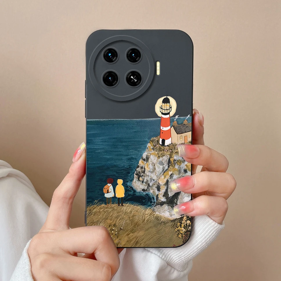 For Tecno Spark 20 Pro Plus 4G Cases Fashion Cute Sweet Girl Smooth Liquid Phone Cover For Tecno Spark 20Pro Plus 4G Funda Shell
