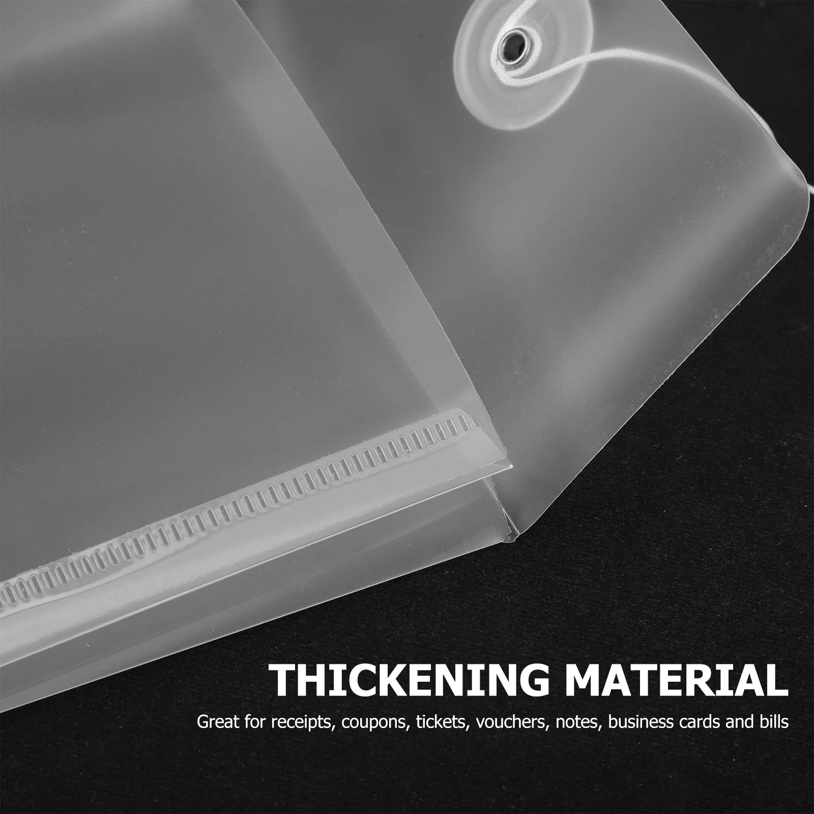 

5 шт. прозрачные пакеты для файлов формата А6, легкие водонепроницаемые сумки для хранения документов, прозрачные многоразовые практичные папки-переплеты для