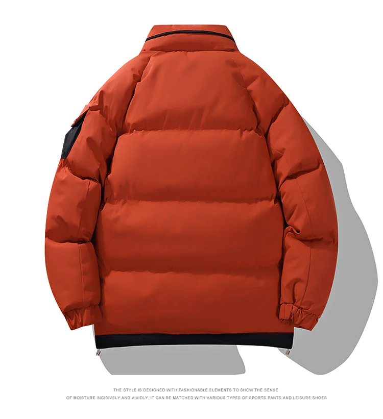 2026 winter casual down cotton jacket Men's short cotton coat trendy solid color thicken warm women's coat youth winter jacket