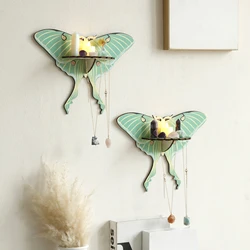 Butterfly Wall Shelf Wooden Floating Shelves Boho Home Decoration Display Stand Room Decors Aesthetic Spring Home Decor Gifts