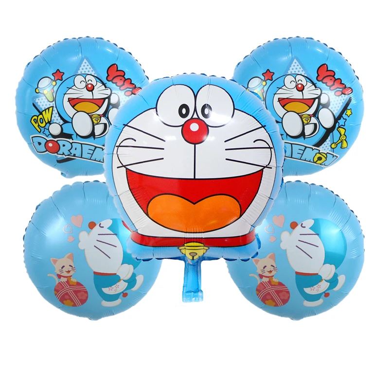 

Doraemon Birthday Digital Balloon Sets Cartoon Anime Aluminum Film Balloons Party Decoration Photography Props Toy Gift 2026 Hot