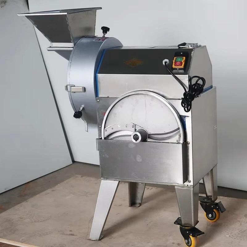 500-800kg/h Raw Mango Carrot Potato Chips Strips Cutter Eggplant Cutting Machine Taro Shredder Root Vegetable Cutter