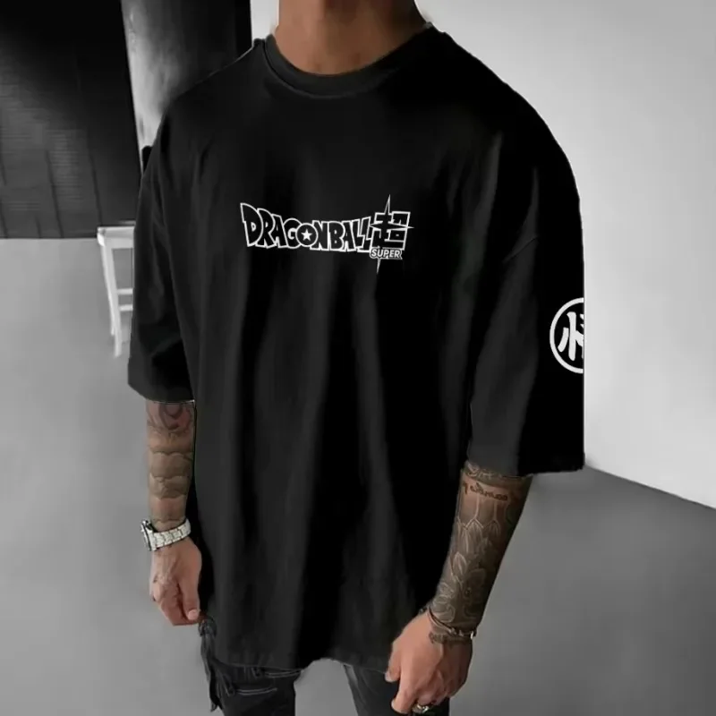Dragon Ball 2026 New Hot summer Japanese Crew Neck T-Shirt Comic Printing Retro Cotton Men's and Women's Summer Top Short Sleeve