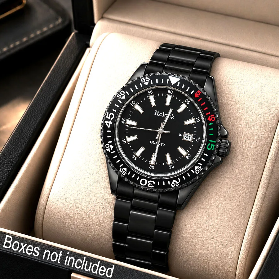 1Pc Men's Fashionable and Trendy Business Quartz Watch, Classic Round Dial, Stainless Steel Strap, Calendar Display, the Best Choice for Men's Gifts, Suitable for Wearing in Any Setting/Gift-Giving