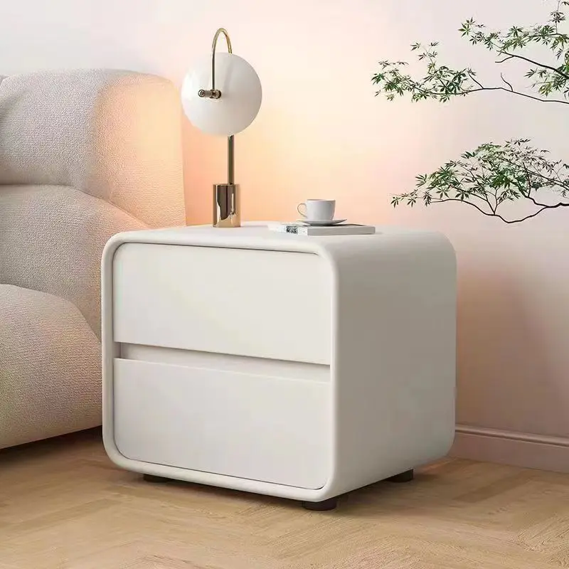 

Modern and Simple Multifunction Storage Cabinet Bedroom Side Table Wooden Nightstand