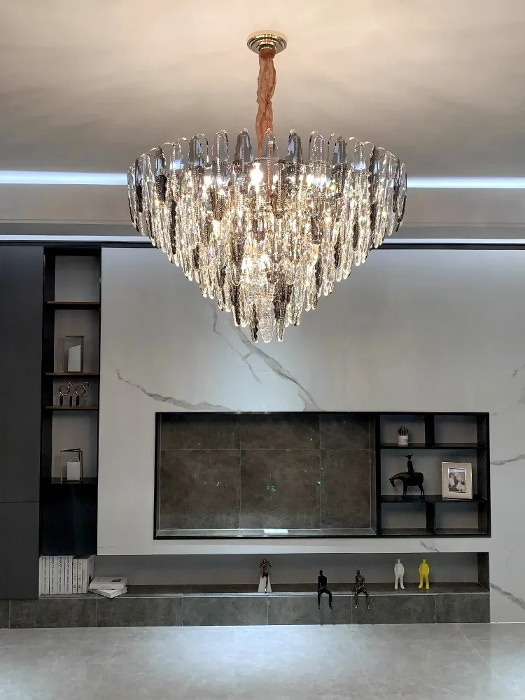 Add A Refined Glow With Our E14 LED K9 Crystal Chandelier Comes In Gold Chrome Or Black Hardware Instant Luxury for Your Space