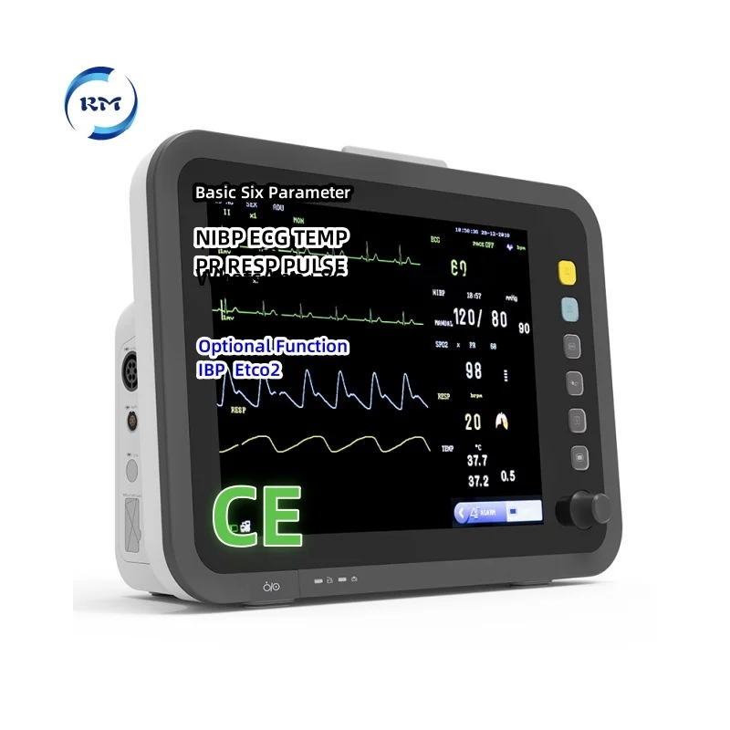 Rayman Cardiac    IBP Etco2  Patient Monitor with Cuffs with Monitoring Systems for Clinic