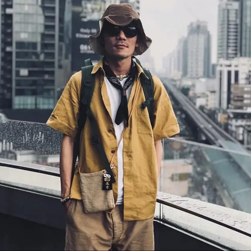 قميص VISVIM WMV ELLAS S/S E.W. قميص هاواي بأكمام قصيرة 003