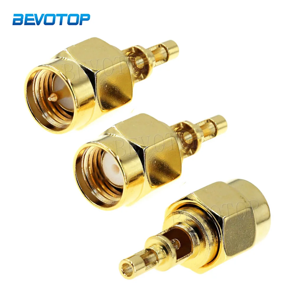 

10Pcs/Lot Straight SMA Male or RP-SMA Male Solder RF Connector Gold Plated 50 Ohm for RF0.81/RF1.13 Cable