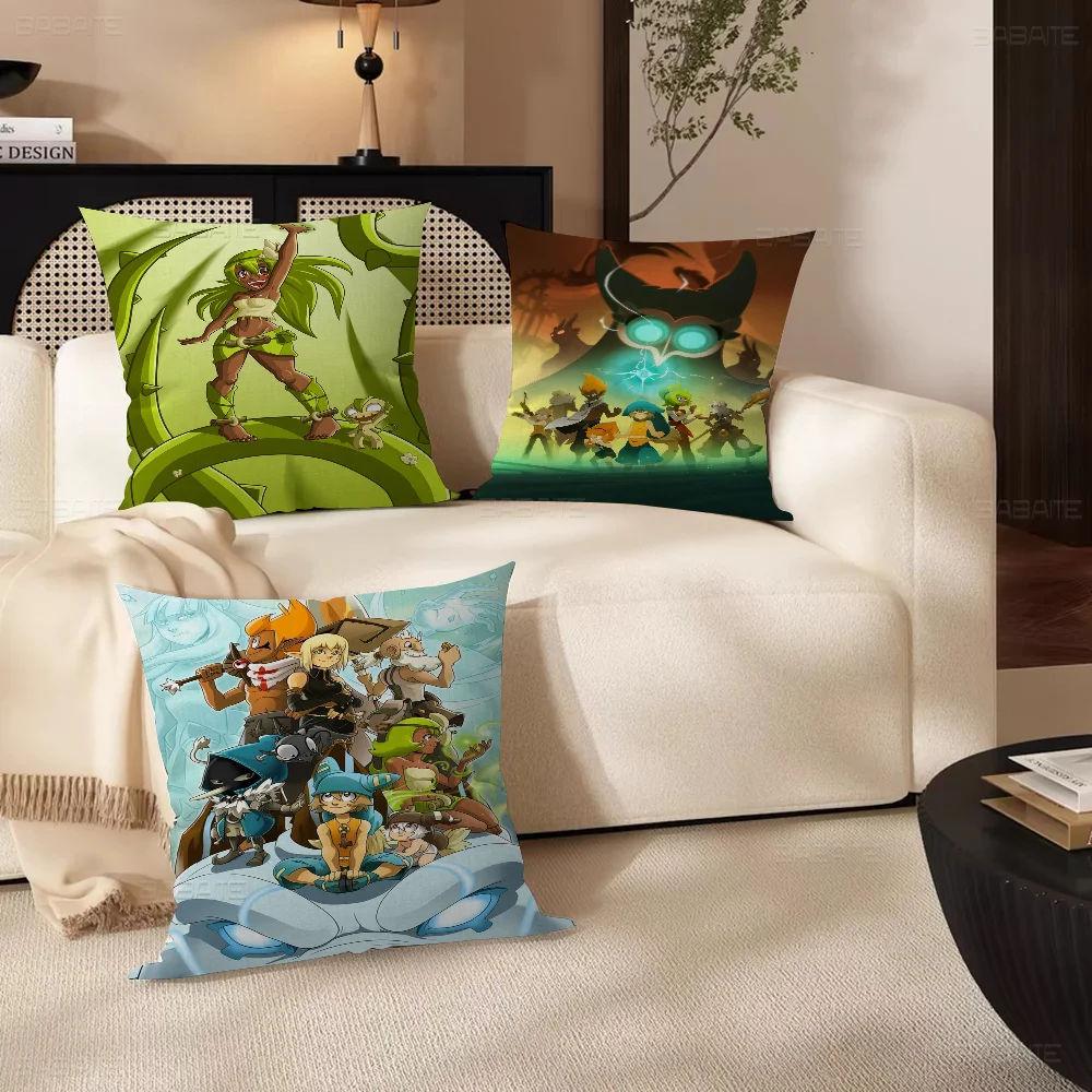 

Game W-Wakfu Cool 45*45cm Cushion Cover Pillow Cover Decor Pillowcase Home Pillowcase For Couch Pillow