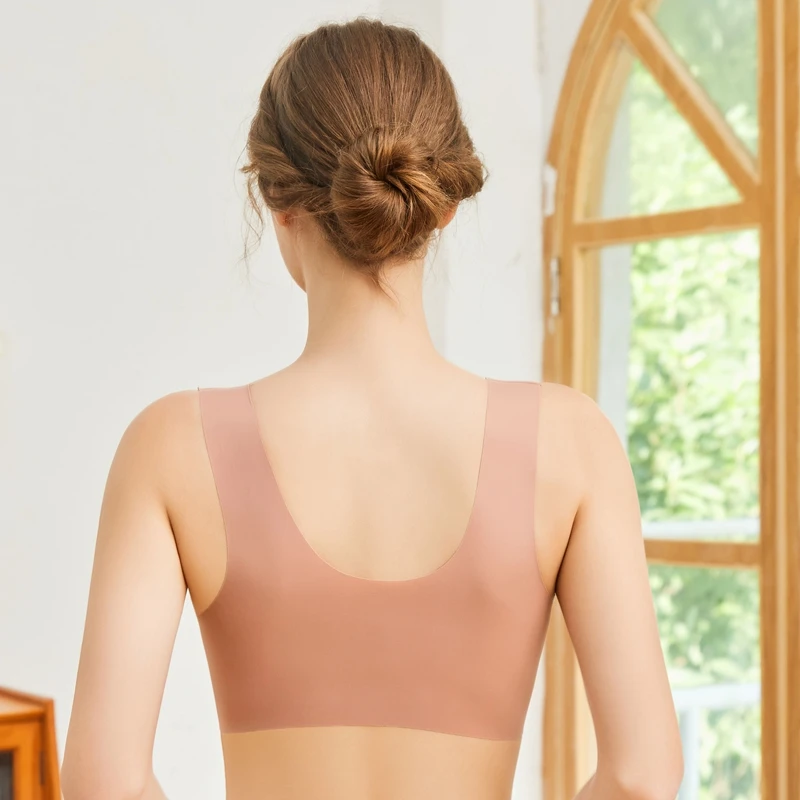 OWEQ Dámská podprsenka s předním zapínáním M-5XL Plus Size, krajková push-up podprsenka, spodní prádlo, crop top, ženy, bezešvá podprsenka - náhled 2