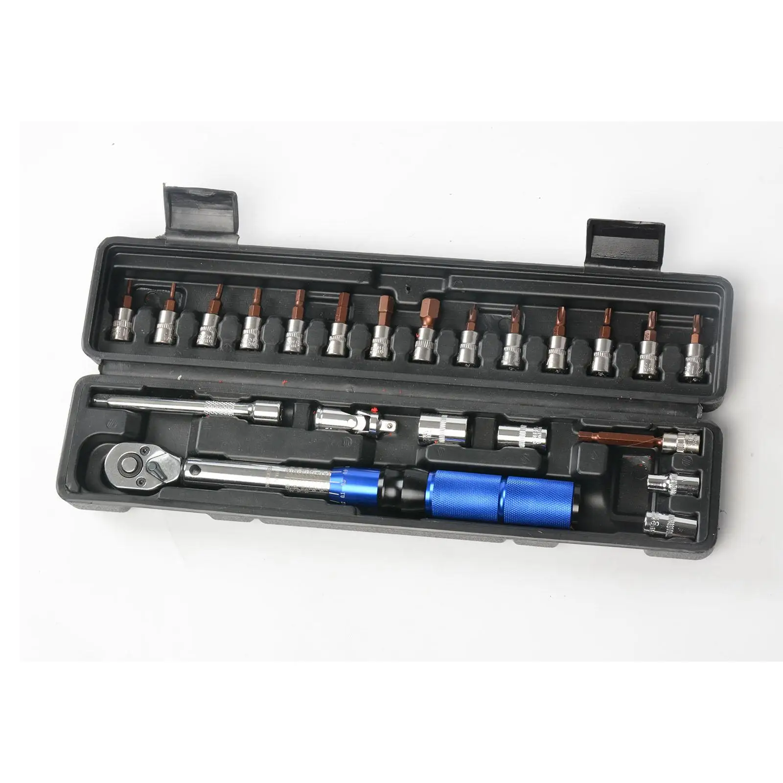 

22x 1/4inch Torque Wrench Kit Maintenance Tool for Bicycles DIY Motorcycles