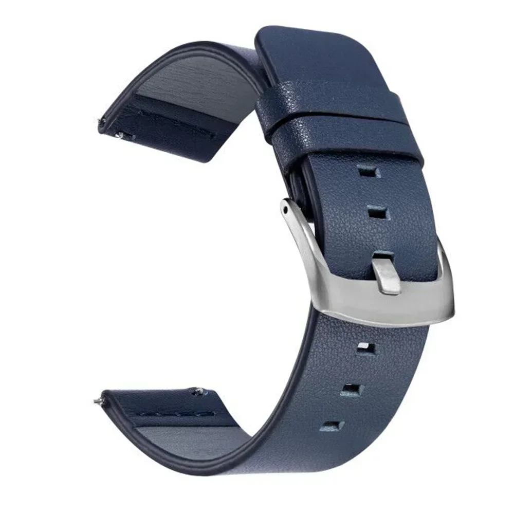 20 mm 22 mm Uhrenarmband Schnellverschluss-Lederarmband für Samsung Galaxy Watch 3 Active2 40 44 mm Huawei Watch GT 2 Uhrenarmband 18 24 mm