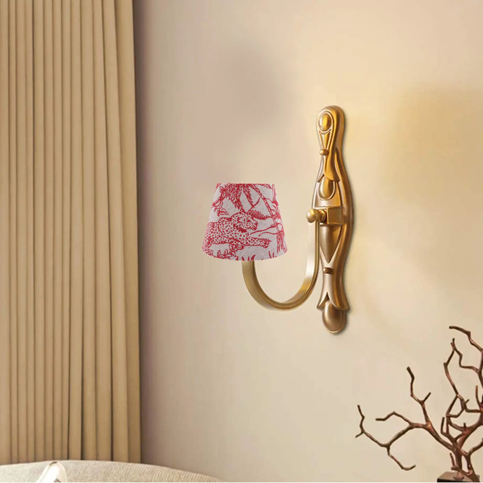 

Stylish Fabric Lampshade Romantic Light Effect Eye Protection Iron Lamp Cover for Desk Lamp Bedroom Hotel Decor Use