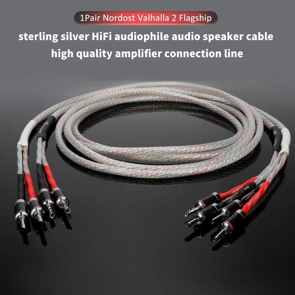 

Nordost Valhalla 2 Flagship silver-plate HiFi audiophile audio speaker cable high quality amplifier connection line