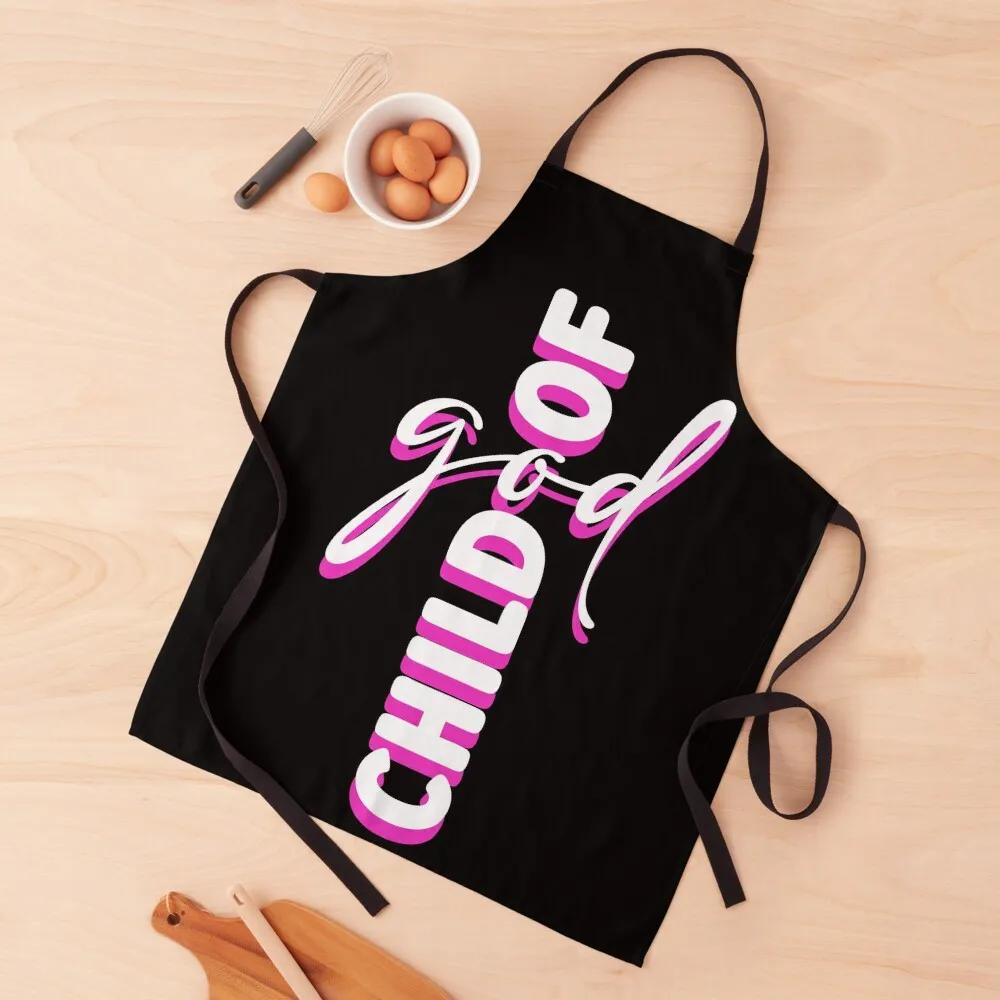 

CHILD OF GOD Apron Women's Kitchen Chef Accessory Apron