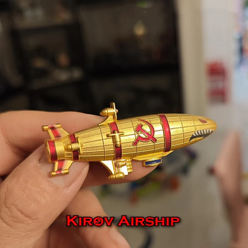 Soviet Union Red Alert 2 Kirov Airship Badge Magnetic Fridge Magnet CCCP Red Camp Ornament Brooch