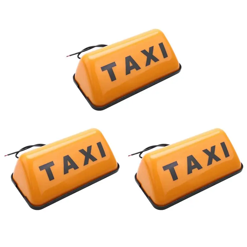 Precise 3X TAXI Led Indicator Light Sign LED Day Light Car Daytime Running Lights DC 12V 3W Auto Driving Roof Top Cab LED Sign