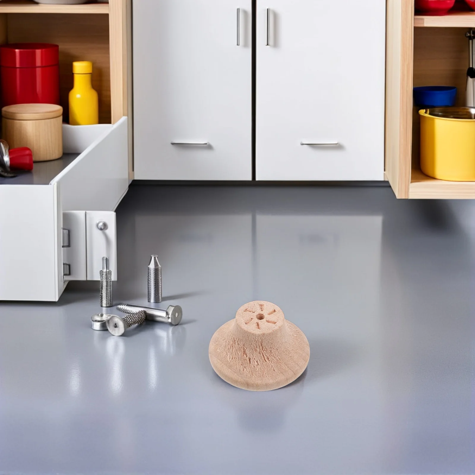 

10Pcs Rustic Wood Cabinet Knobs Smooth Surface Ergonomic Feel Sturdy Construction Modern Furniture Drawer Pulls Replacement