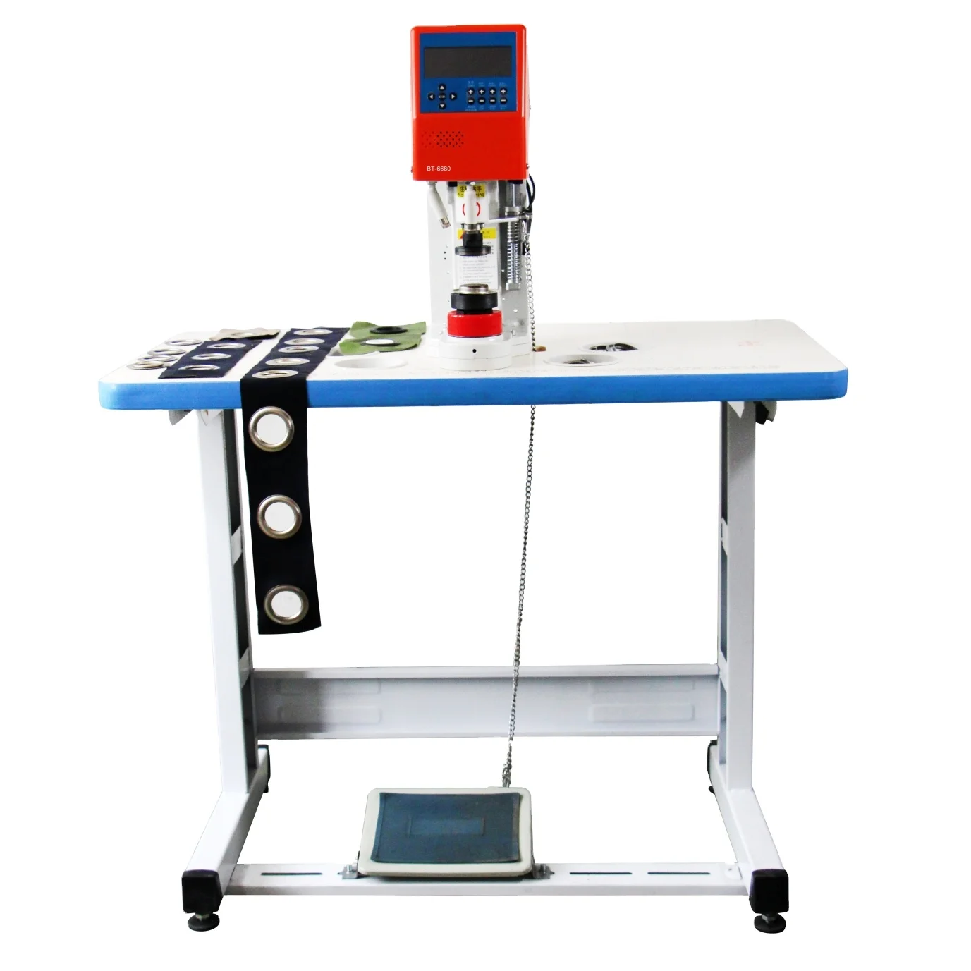 

BT-6680 High End Automatic Curtain Ring Riveting Eyelet Button Making Machine Curtain Punching Machine