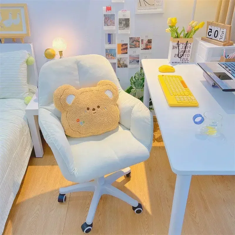 Comfortable Sedentary Dormitory Computer Chair Home  Study Desk Office  Girls Bedroom Makeup