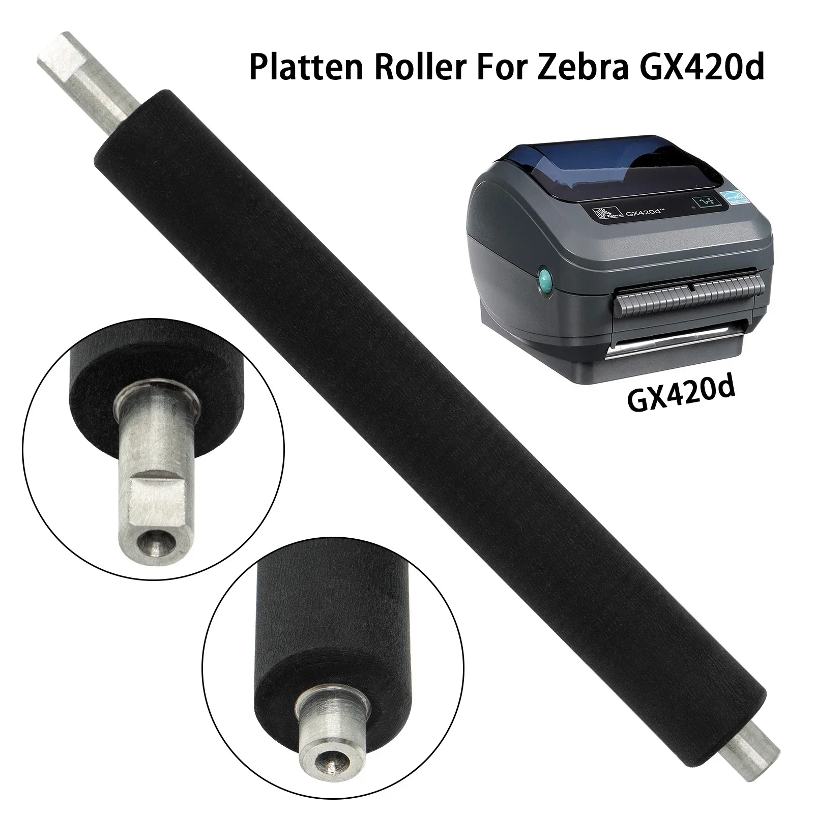 105934-034 Platen Roller for Zebra GK420d GX420d GK430D GX430D Thermal Printer,Brand New