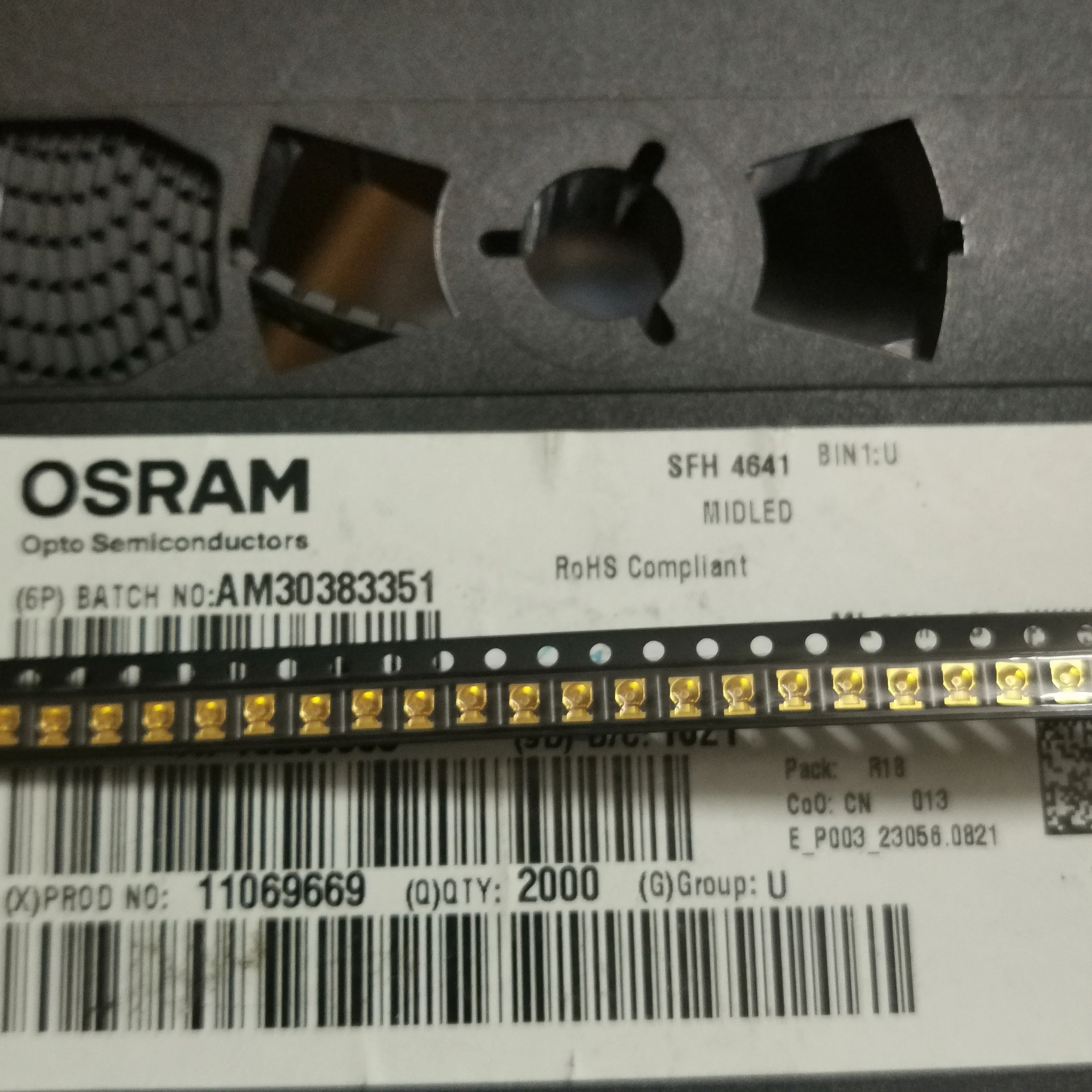 

10Pcs/ SFH4641 high power infrared LED emitter, wavelength 940nm angle ± 10 °,