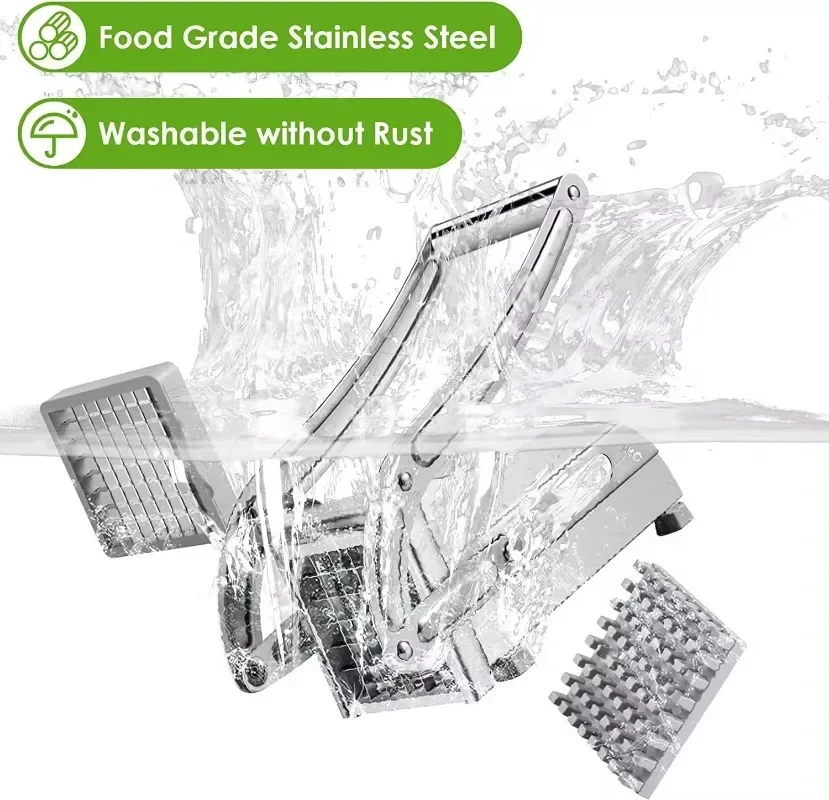 Vegetable Shredder Stainless Steel Potato Chips Maker Meat Chopper French Fries Slicer Cutting Machine Potato Cutter Blade