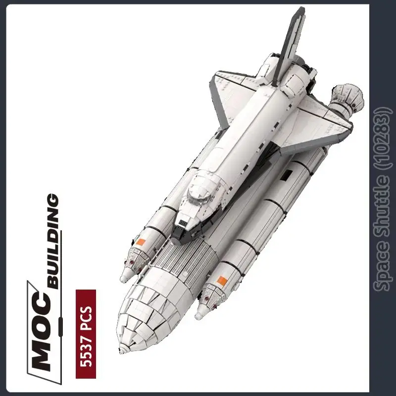 

MOC космический челнок, пусковой блок, строительный блок, сделай сам, сборка кирпичей, модель науки, креативные игрушки, ракетное устройство, детский подарок