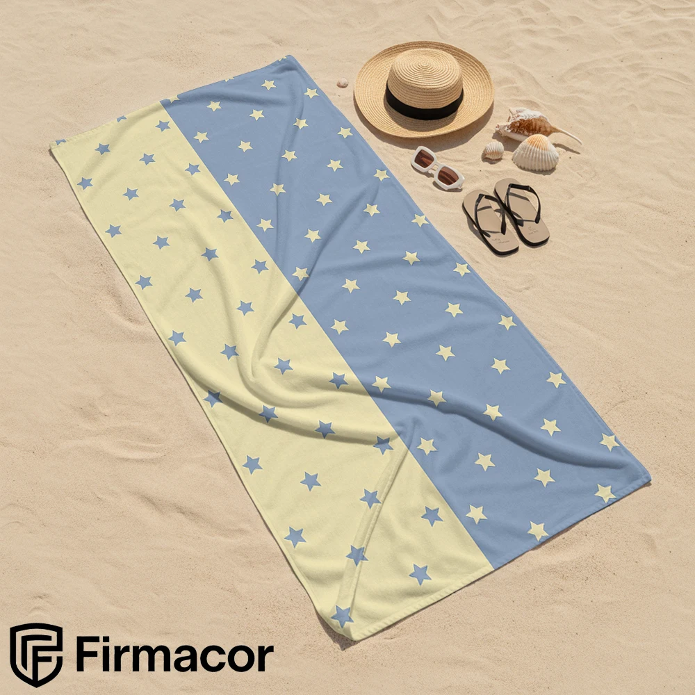 Two Tone Split Star Grid Cartoon Anime Beach Towel Microfiber Quick Dry Super Absorbent Soft Bath Towel for Kids Adults Travel