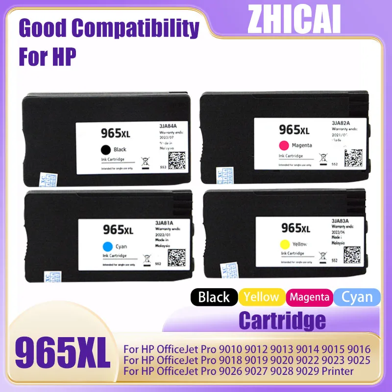 Kompatybilny z HP965XL 965xl wymienny wkład atramentowy do HP OfficeJet Pro 9010 9012 9015 9016 9020 9025 9026