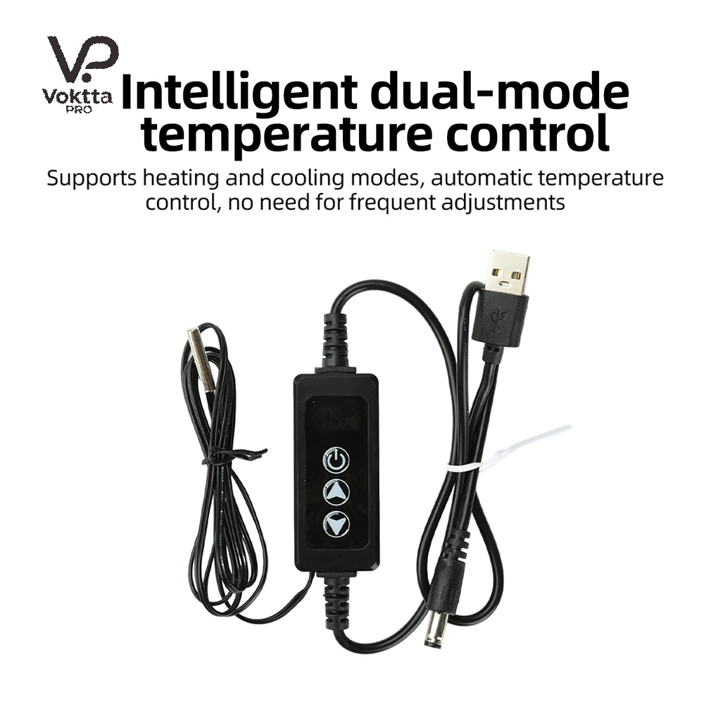 W-3301 DC5~24V Micro Thermostat USB Cable Temperature Controller Switch Temp Meter Thermoregulator For Incubator Box