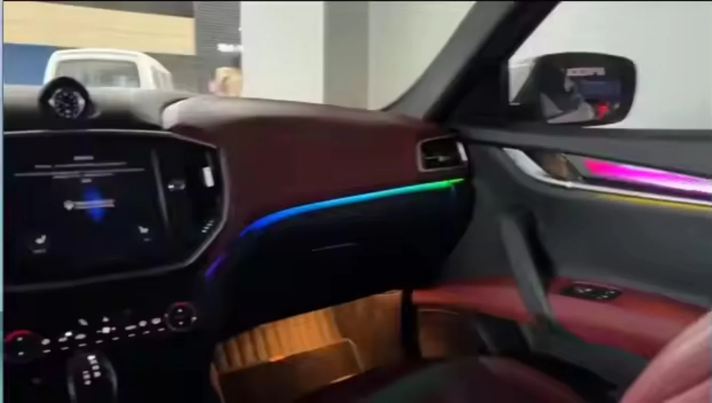 Car LED Ambient Light For Maserati Quattroporte Ghibli 2013-2022 Instrument Door Dynamic Light Shadow Decorative Lamp