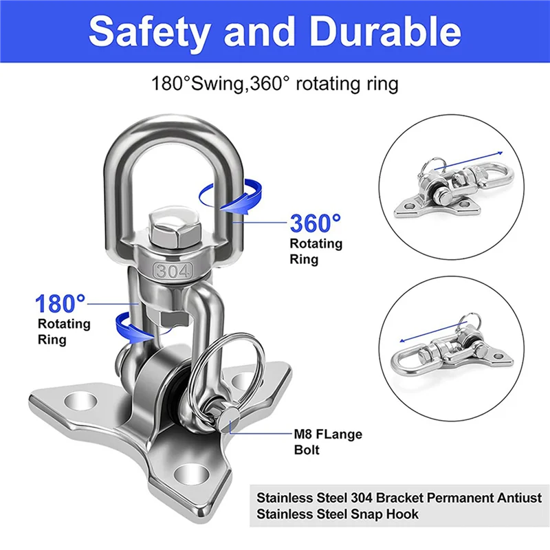 ABWP-2X Ceiling Hook Hanging Chair,Heavy Duty Ceiling Bracket Swing Hook Swing Up To 450 KG Ceiling Hook Hanging Chair