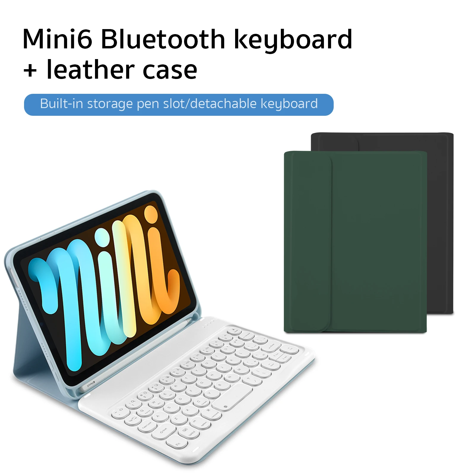 

COTECI Ipad Mini6 Bluetooth Keyboard Leather Case Keyboard Case Keyboard Type-C Ipad Accessories