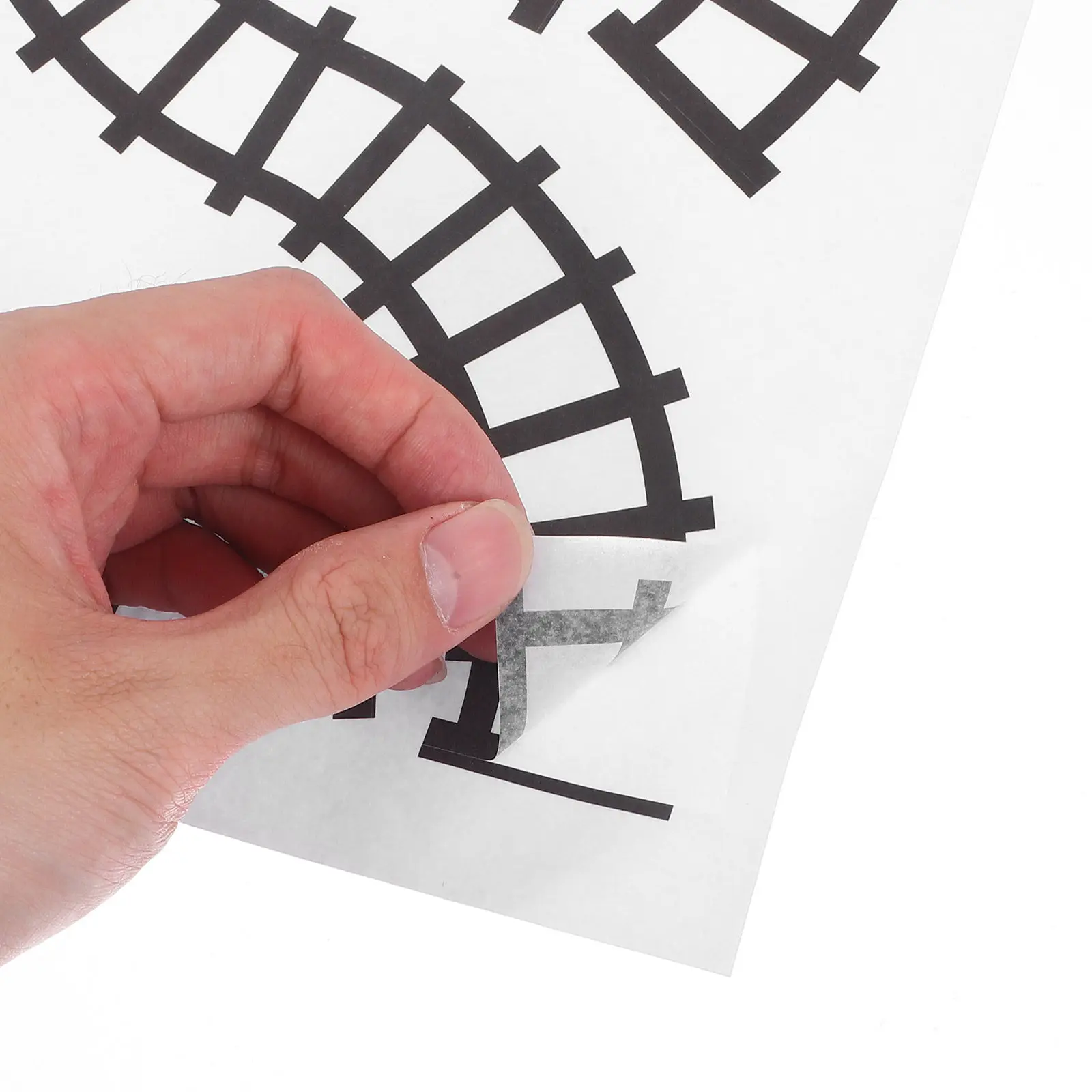 10Pcs Train Track Traffic Stickers Road Sign Wall Decals for Kids Creative Play Learning Safety Awareness Home Kindergarten