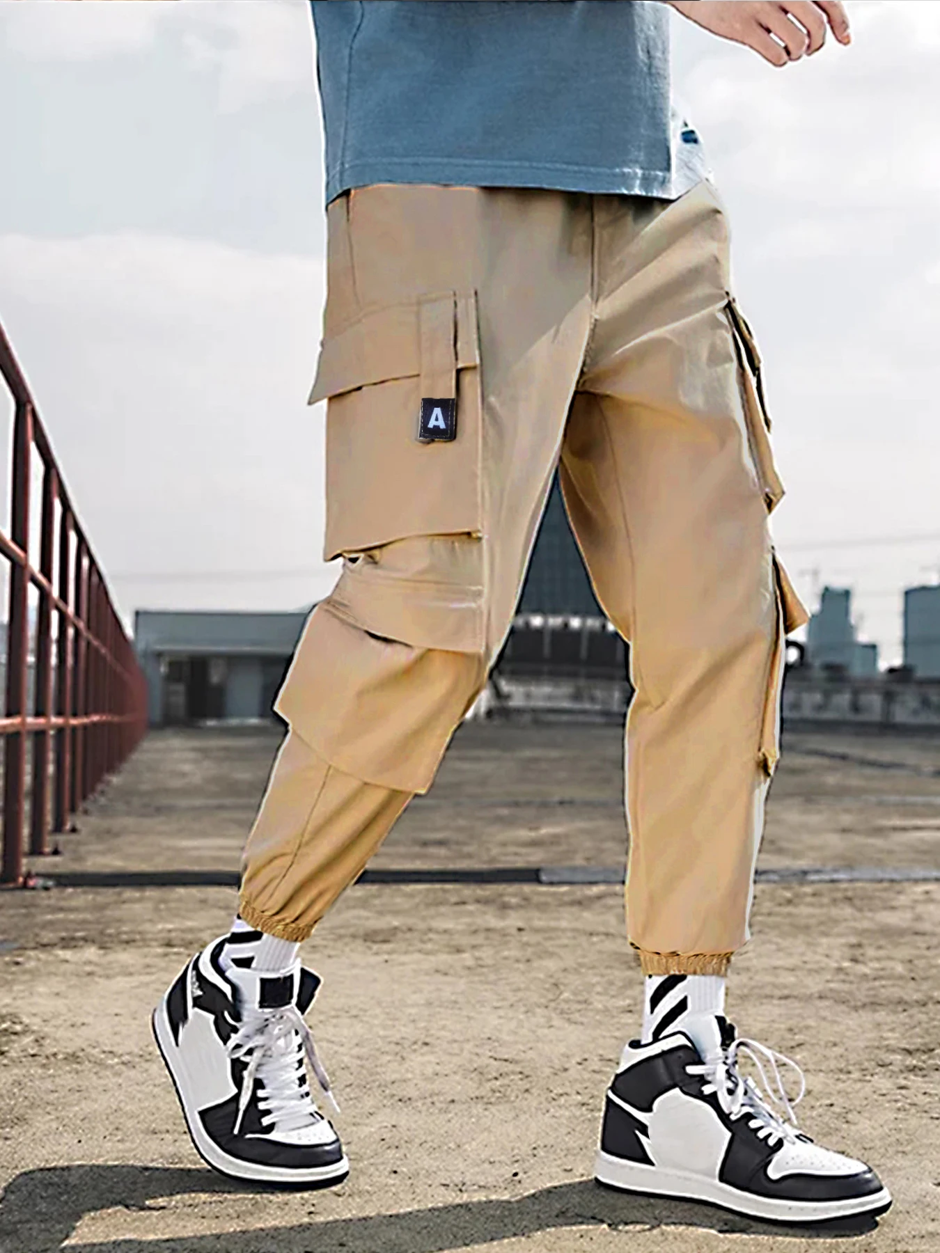 

Loose thin assault pants for men and women in spring and autumn, windproof and waterproof outdoor pants, hiking workwear pants f