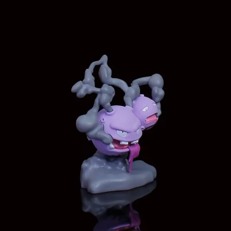 Pokemon Peripheral Team Rocket Weezing Koffing Desktop Ornaments 12CM Cartoon Model Figure Birthday Present Children's Toy