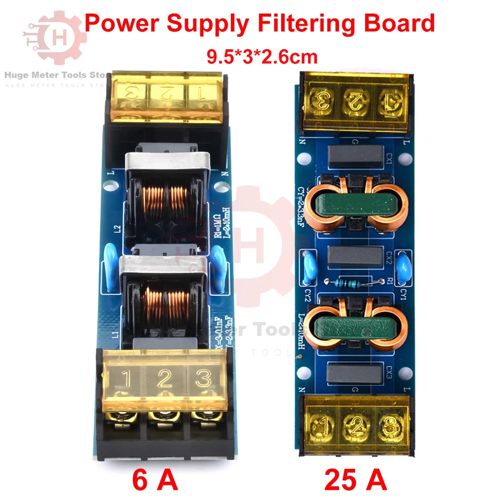 6A 25A Power Filter…