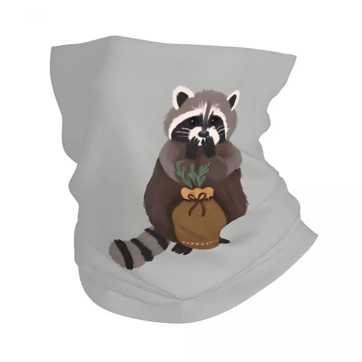 Excited Raccoon Bandana Neck Cover Wrap Scarf Balaclava Cycling Unisex Adult Breathable