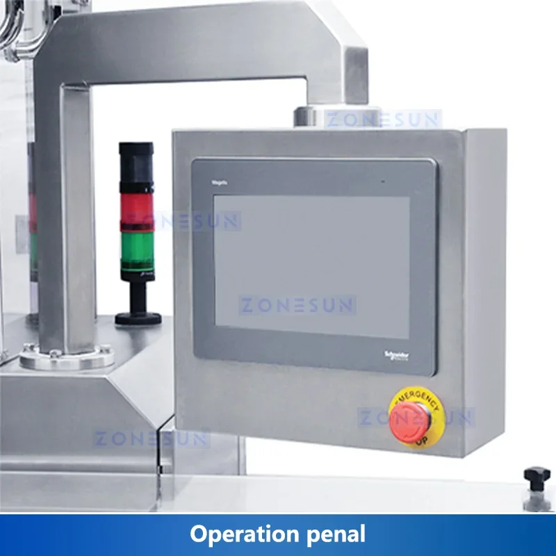 ZONESUN Riempitrice automatica per pesatura di polvere Riempitrice a doppio coclea Spezie Caffè Proteine Alimenti Attrezzature per imballaggio cosmetico ZS-FM6A