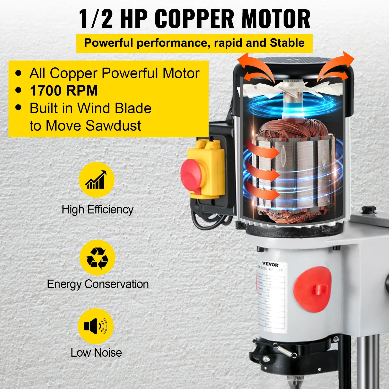 Woodworking Mortise Machine 3/4 HP Powermatic Mortiser With Chisel Bit Sets Benchtop Mortising Machine 750W Square Tenon Machine