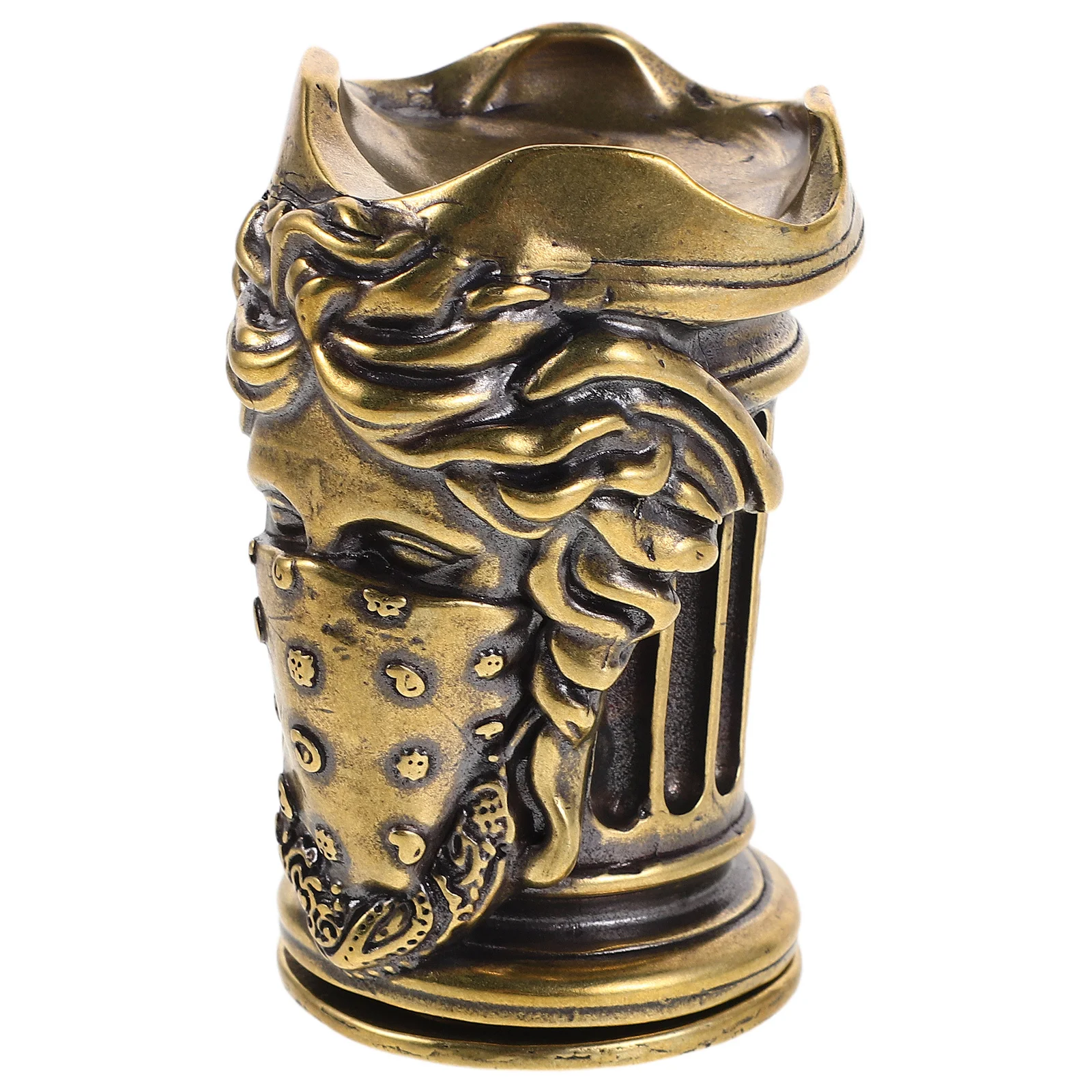 

Copper Mythological Figures Holder Retro Goddess Table Decor Nordic Iron Pillar Stand Decorative Centerpiece