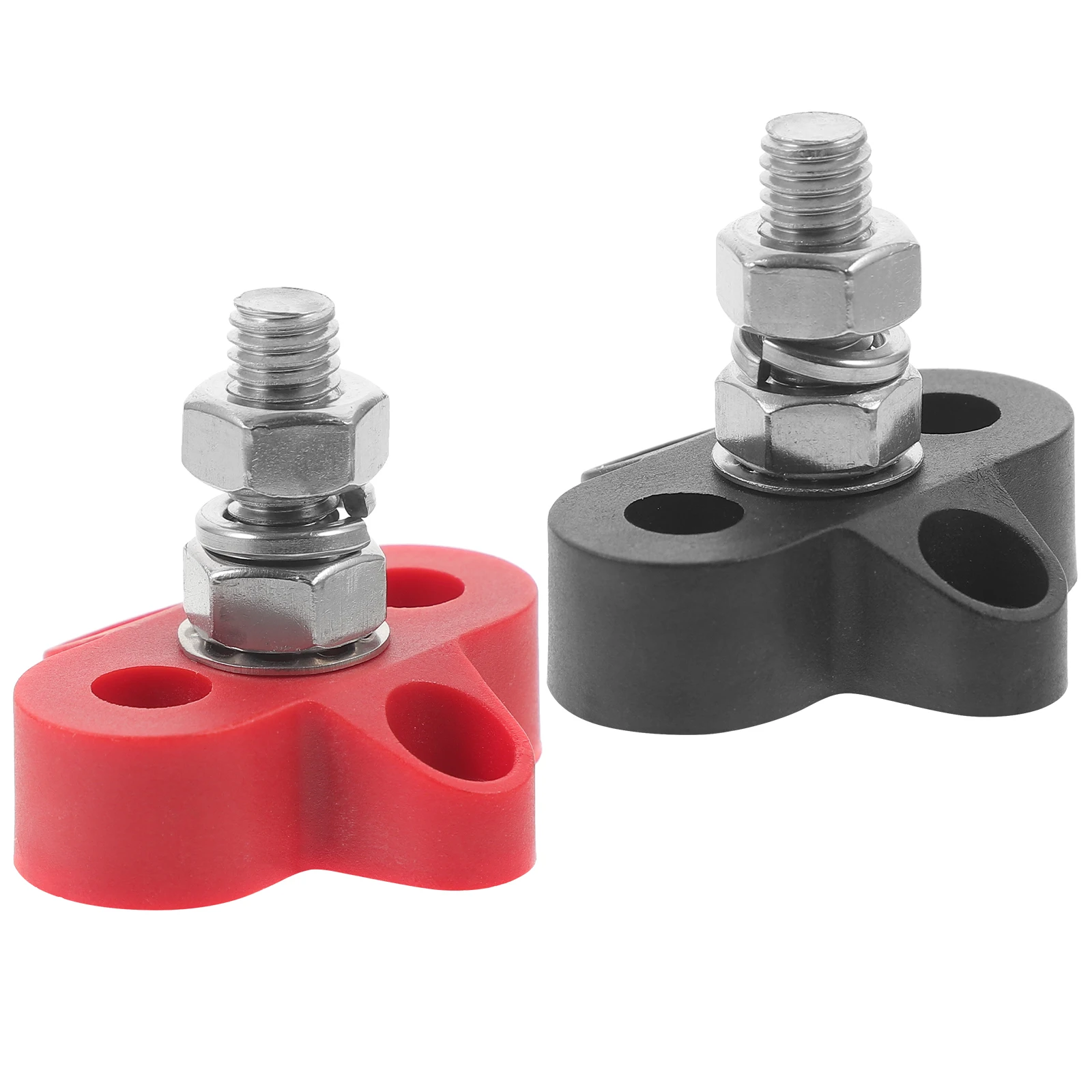 

2pcs Terminal Posts Stainless Steel Durable Terminal Blocks For Cars Boats Distribution Block Car